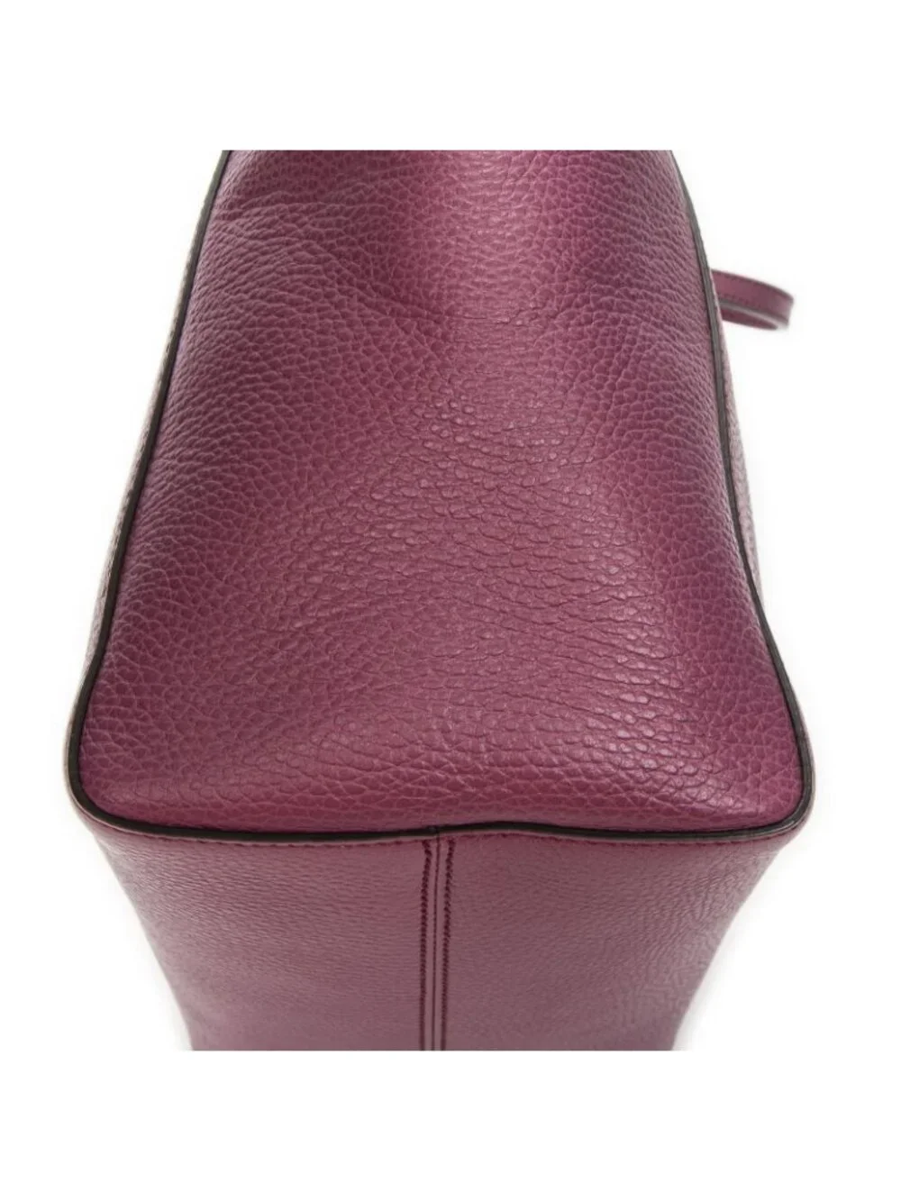Gucci Small Swing Tote Purple Grain Calf Skin Leather